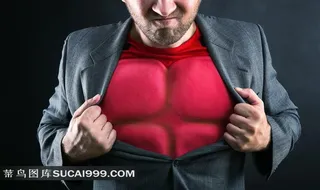 变身超人的职业男性