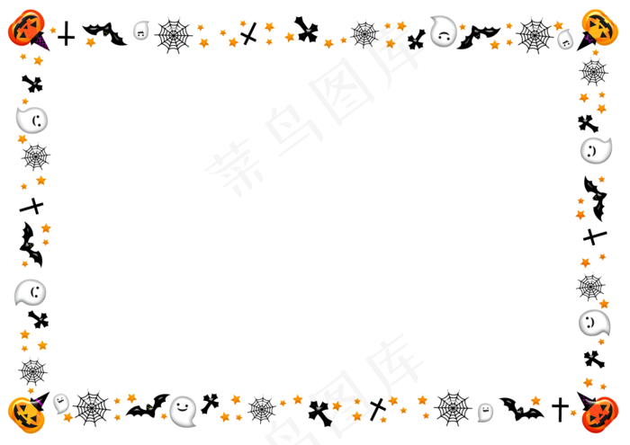 万圣节框架, 万圣节, 鬼魂, 头骨, 南瓜