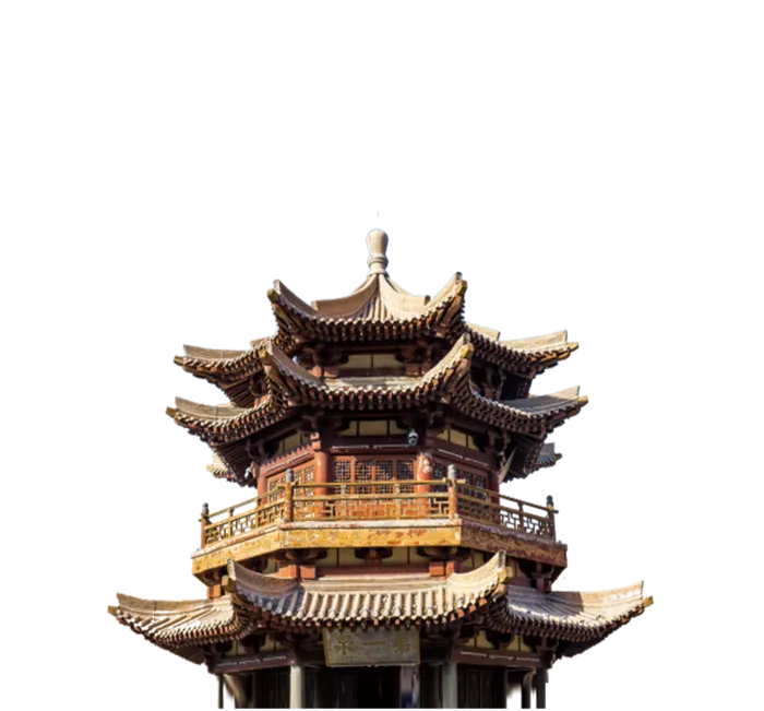 古代楼房免抠素材psd模版下载