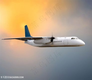 天空中飞翔的客机