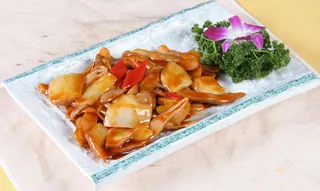 鸡腿菇烧响螺片 