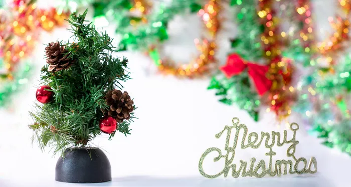 圣诞节圣诞小树圣诞球装饰圣诞节快乐