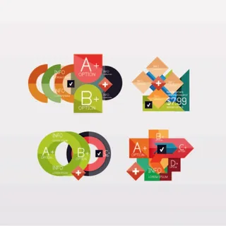 免抠个性字母标签