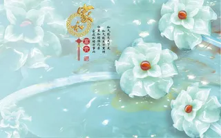 雕塑玉雕背景风景