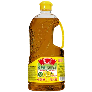 鲁花菜籽油900毫升超市商品白底图免抠实物摄影png格式图片透明底