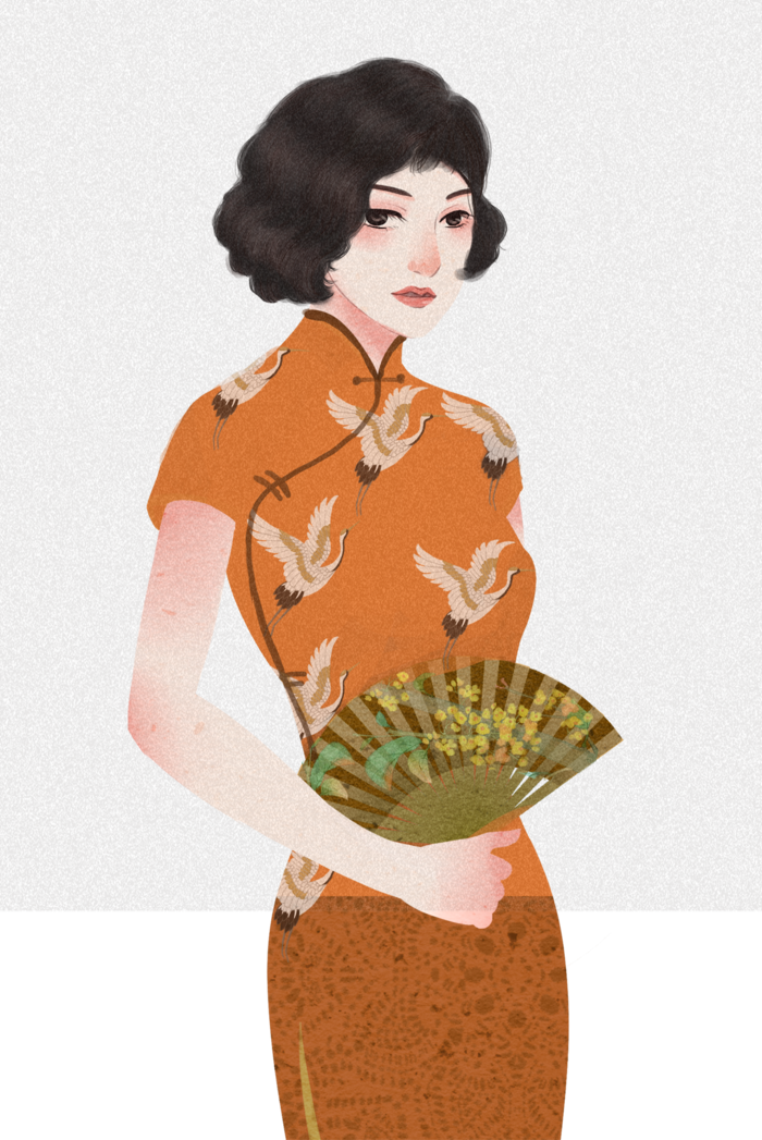 传统旗袍美女 (107)