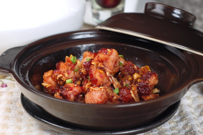 砂锅石锅美食煲类特色菜钵仔菜豆辣蒸火鸡