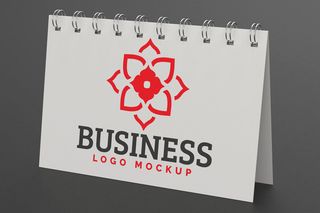 日历logo样机模板