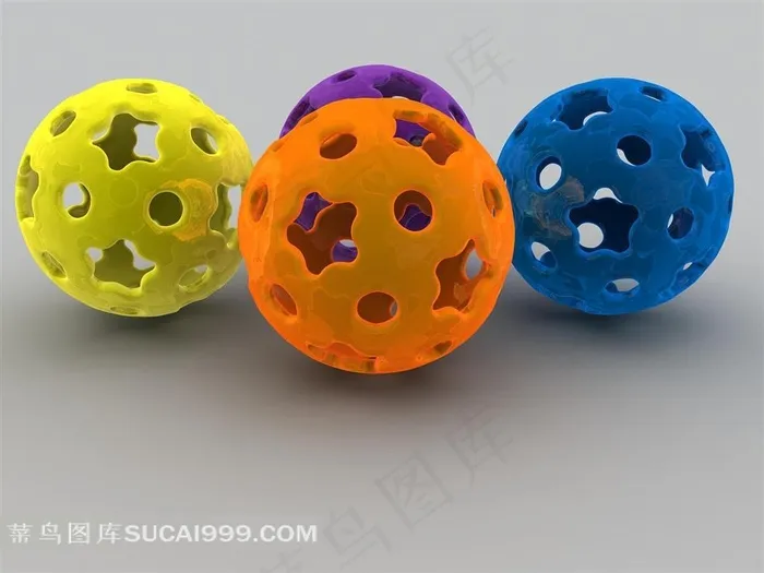 3D圆球镂空壁纸素材