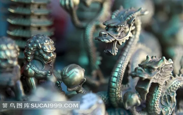 中国龙传统工艺品图片