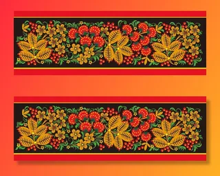 中式传统花朵纹样