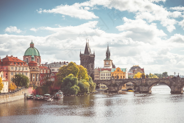 布拉格城市风光图片