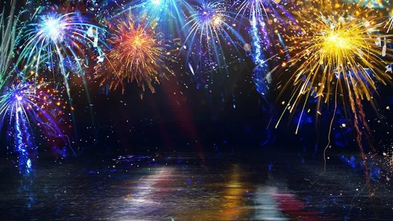 烟花爆竹特效背景图片