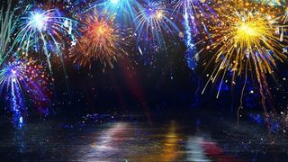 烟花爆竹特效背景图片
