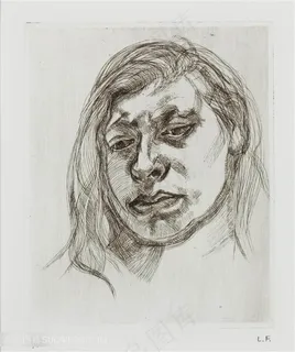 弗洛伊德手绘素描女性艺术挂画 弗洛伊德手绘素描女性艺术挂画