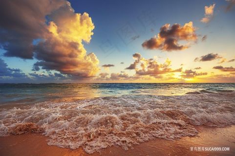 唯美海边日出夕阳壁纸