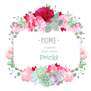 多肉装饰各种花朵多肉装饰