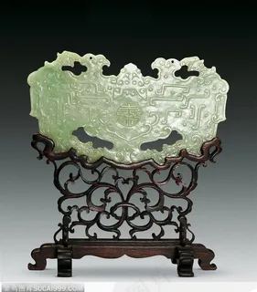 清末·翡翠磬形大插牌