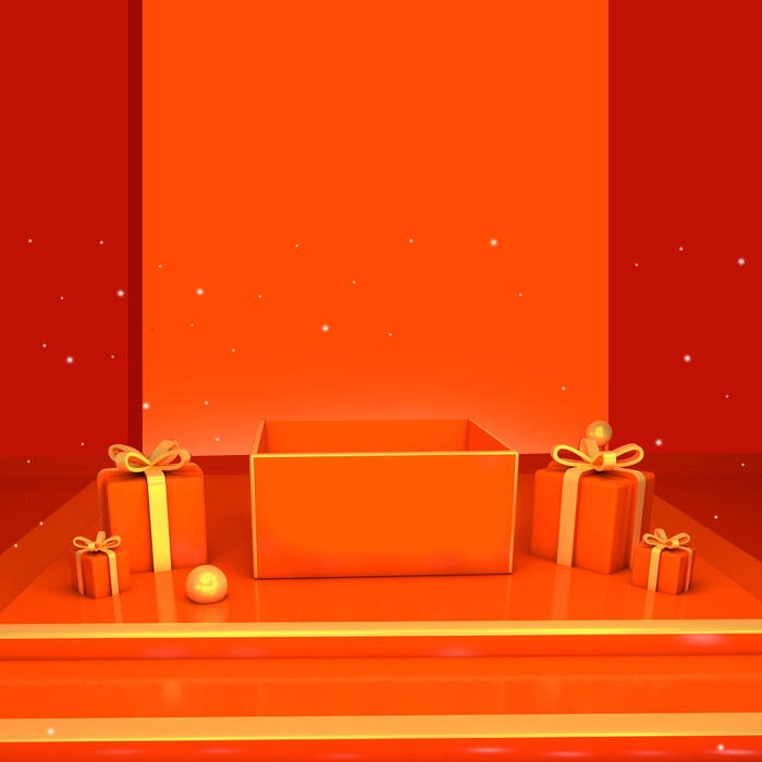 立体C4D场景电商首页主图直通车促销banner海报背景PSD素材