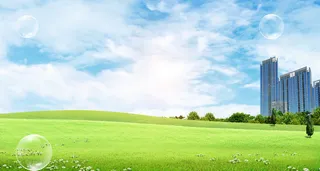 高清创意绿色环保背景图片公益海报展板宣传PSD分层平面设计素材