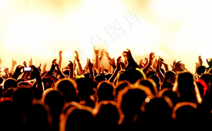 夜店狂欢人群剪影 (16)