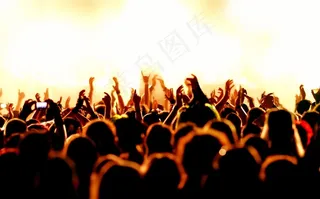 夜店狂欢人群剪影 (16)