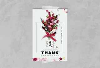 感恩节老师节海报