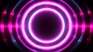 光圈彩色荧光色科技黑暗背景