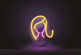 简洁霓虹灯模板