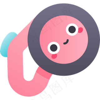 卡通狗链元素图标免扣