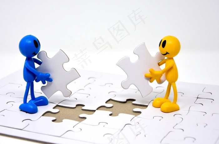 团队合作, 一起, 目标, 创建, 谜, 最后部分, 一起加入