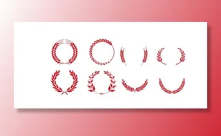 麦穗徽标橄榄叶