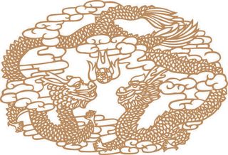 传统中国风古典宫廷龙凤吉祥喜庆图案图腾纹样矢量图设计素材