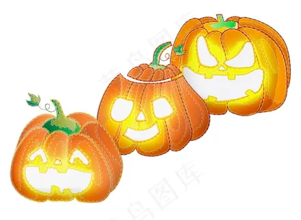 卡通万圣节南瓜灯图片