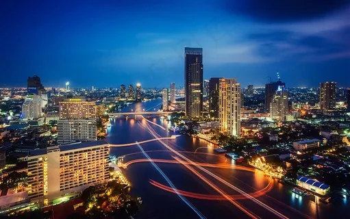 高楼大厦城市建筑风景画 高楼大厦城市建筑风景画