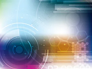 蓝色信息数码高科技创意背景