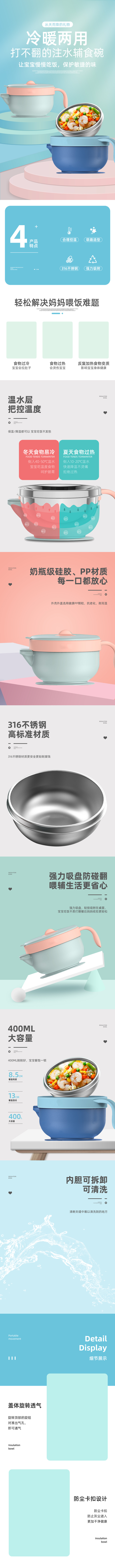 厨房用品小清新简约电商淘宝详情