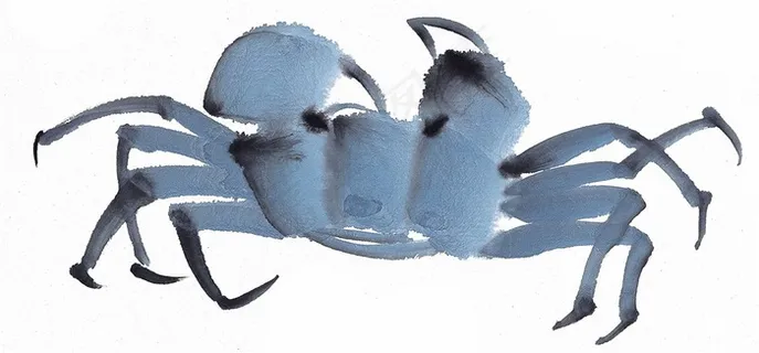 国画鱼虾蟹龟文化艺术素材 国画鱼虾蟹龟文化艺术素材