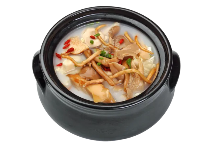 菌菇养生汤罐美食免抠图