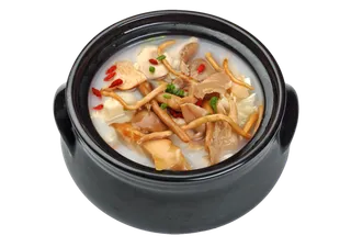 菌菇养生汤罐美食免抠图