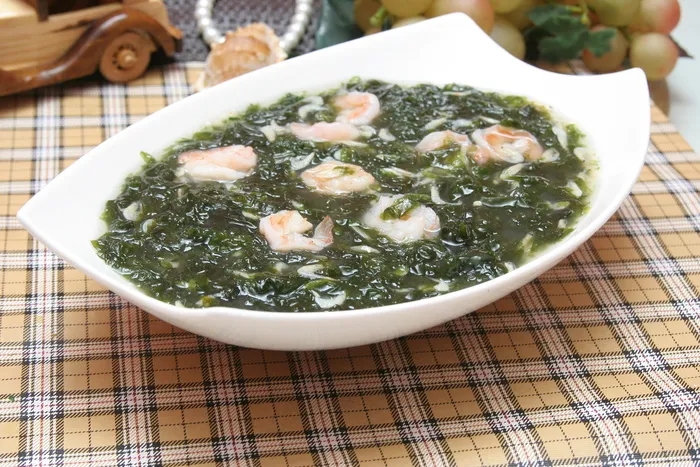 虾仁长寿菜 16元