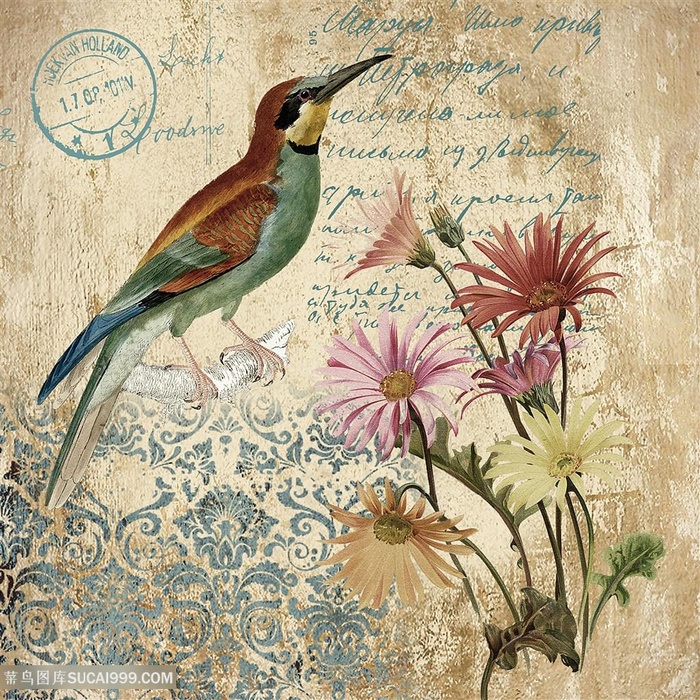 欧式花鸟装饰画