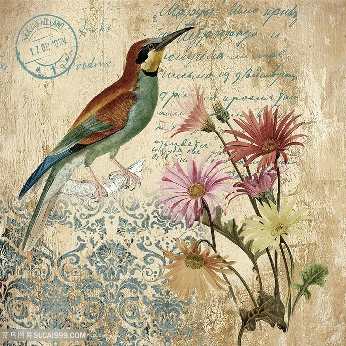 欧式花鸟装饰画