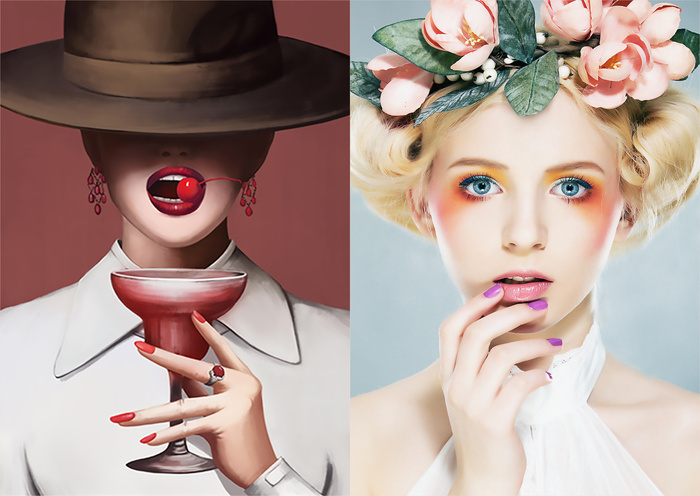 时尚风格墙画装饰壁画