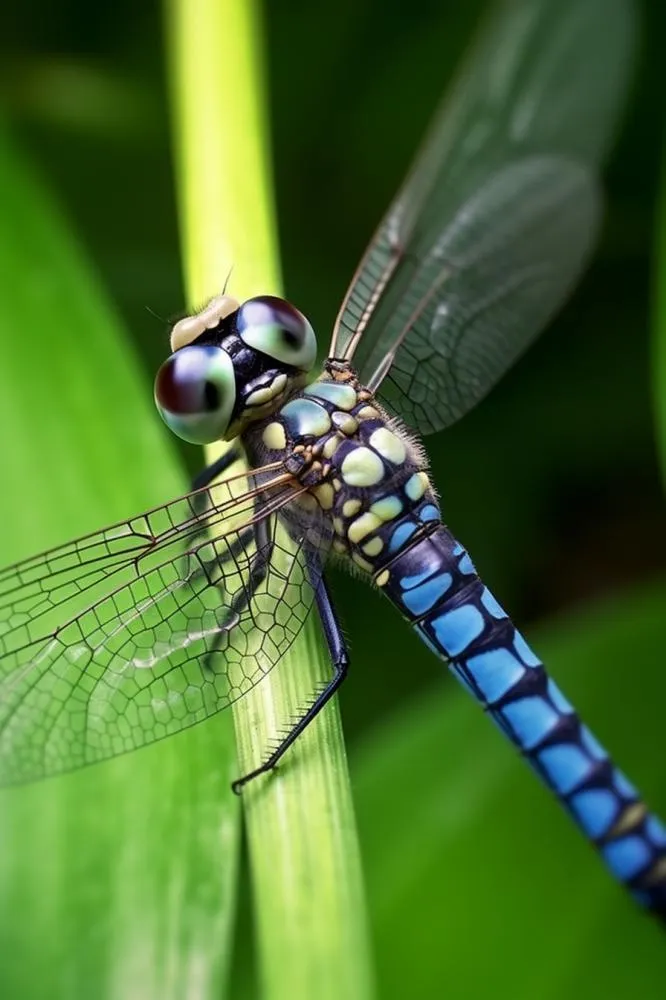 草丛的蜻蜓绿意摄影图背景(896x1344)