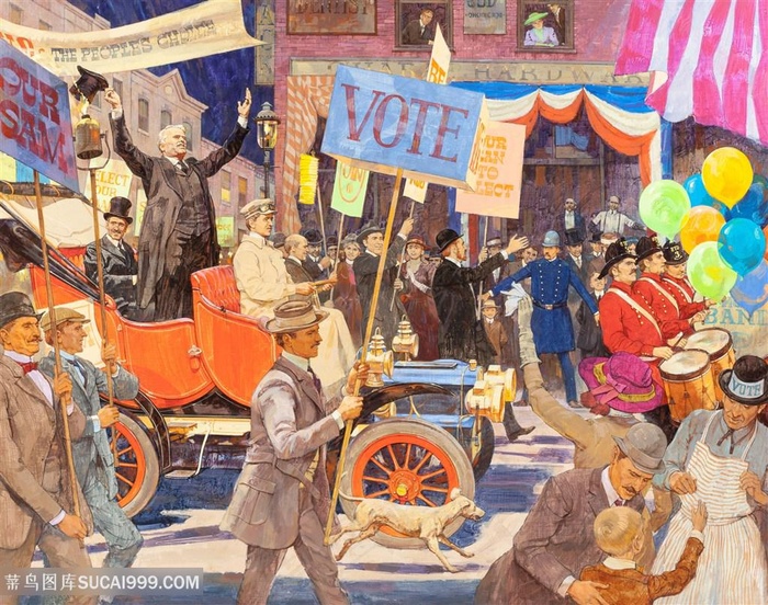 高清唯美经典老爷车装饰画