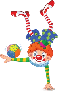 小丑杂技卡通