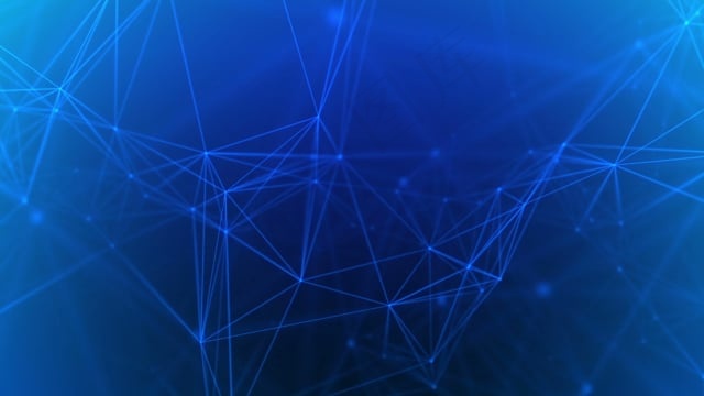 网络, 未来派, 抽象, 连接, 数字, 蓝, 概念, 设计