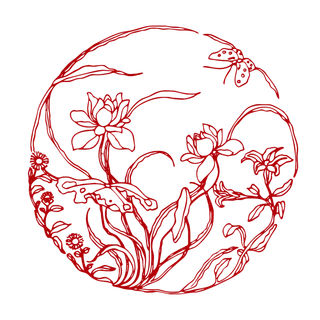 红色喜庆简约风传统吉祥纹样纹路纹理免扣PNG素材图片 (34)