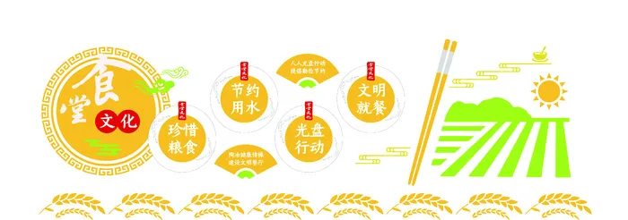 学校文化墙设计ai矢量模版下载